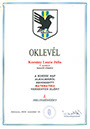 oklevél - 5. évfolyam