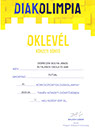 oklevél futsal
